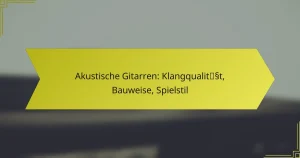 Akustische Gitarren: Klangqualität, Bauweise, Spielstil