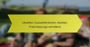 Ukulelen: Auswahlkriterien, Marken, Preis-leistungs-verhältnis